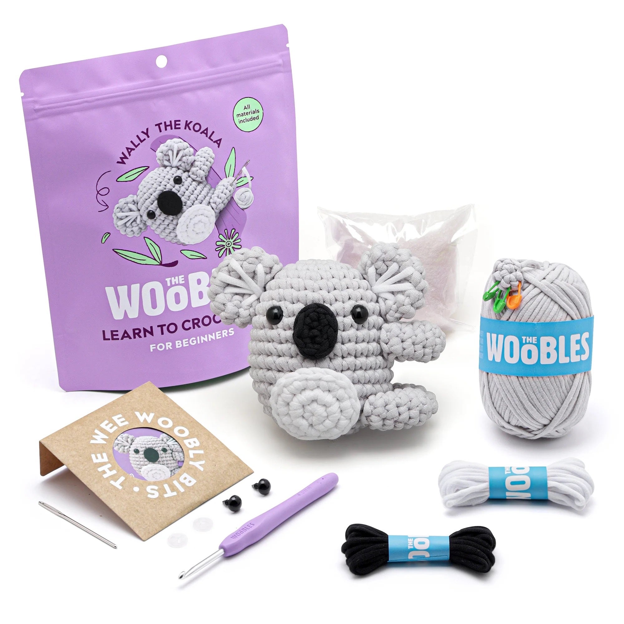 The Woobles - Wally the Koala Crochet Kit | Parcero Studio